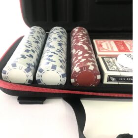 maletin de poker de tela 300 fichas